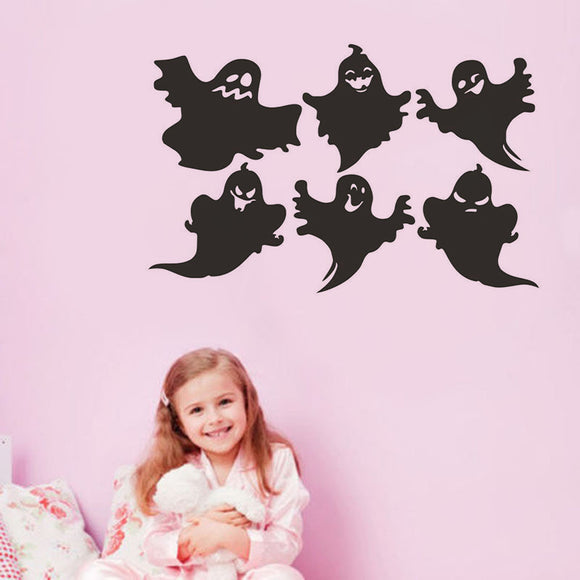 6 Pcs Variety Halloween Ghost DIY Wall Sticker Removable Vinyl Art Decal Decor Waterproof Wallpapers