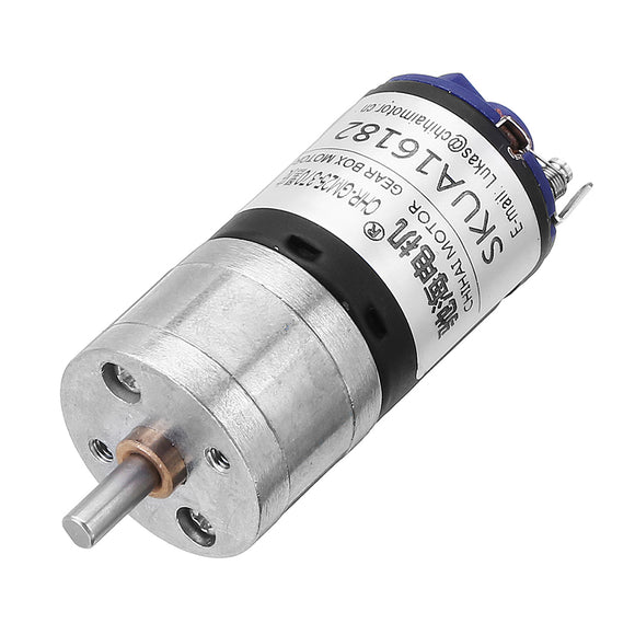 CHIHAI CHR-GM25-BK370 12V 2000rpm 1:10 Ratio DC Motor High Speed Strong Magnetic Reduction Motor