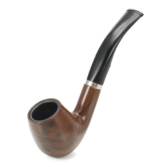 KCASA KC-WTP015 Durable Resin Wood Tobacco Pipe Classic Smoking Pipe Cigar Flitter