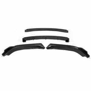 4PCS Car Front Bumper Lip Spoiler Splitter Carbon Fiber For Honda Civic Sedan 2016-2018