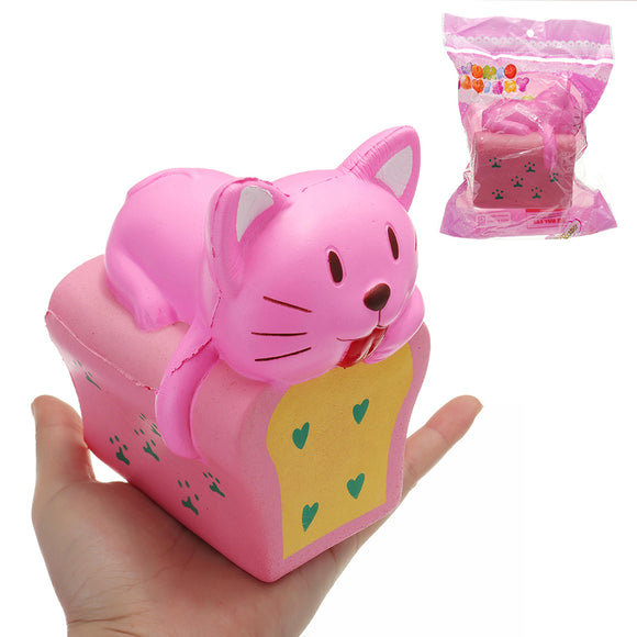 Bread Cat Squishy 9*12CM Slow Rising With Packaging Collection Gift Soft Toy