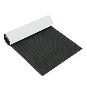 900mmx2400mmx5.5mm Dark Grey and Black EVA Foam Faux Teak Sheet Boat Yacht Synthetic Teak Decking