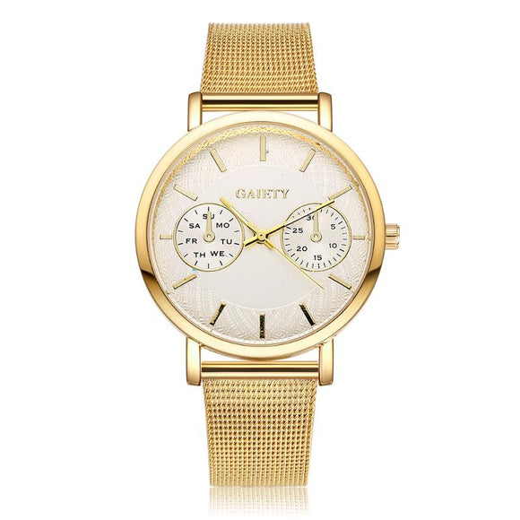 GAIETY G389 Fashion Women Quartz Watch Simple Aolly Strap Wrist Watch