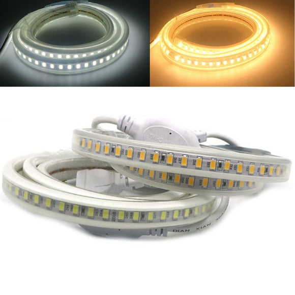 1M 12W SMD5730 120LEDs Strip Light Warm White Pure White with EU Plug AC220V