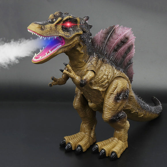 Walking Dinosaur Spinosaurus Light Up Kids Toys Figure Sounds Real Movement LED