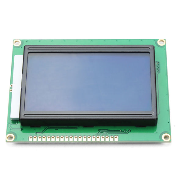 3Pcs 12864 128 x 64 Graphic Symbol Font LCD Display Module Blue Backlight For Arduino