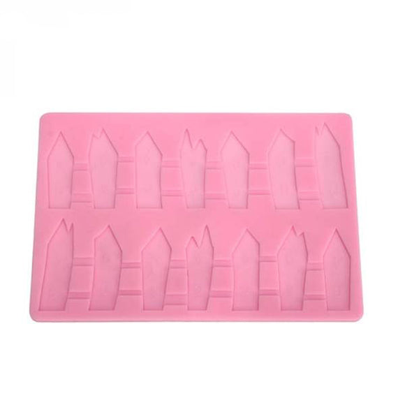 Fence Silicone Fondant Mold Cake Decorating Mould Gum Paste Sugarpaste Mold FDA LFGB