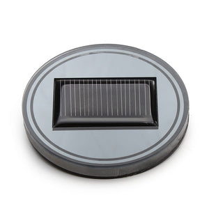 Universal Car LED Cup Mat Water Coaster Solar Power Energy Blue Light Interior Decoration