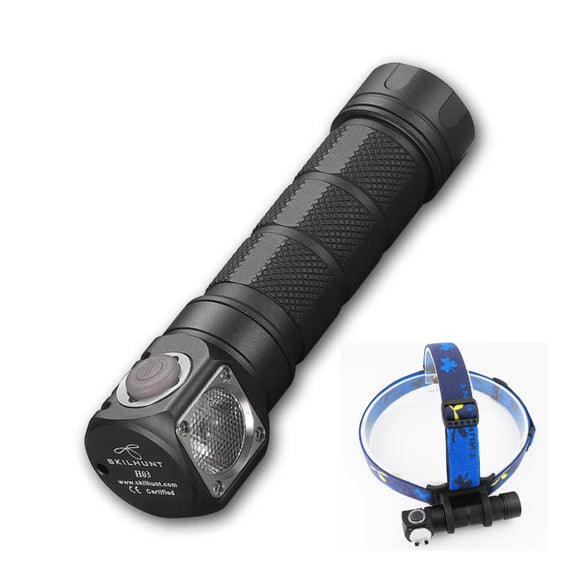 SKILHUNT H03 L2 1200LM TIR Lens Hand-free Headlamp Headlight + 18650 Flashlight LED Flashlight Flood Light