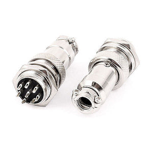 GX16-8 16mm 8 Pin Male & Female Wire Panel Connector Circular Aviation Connector Socket Plug