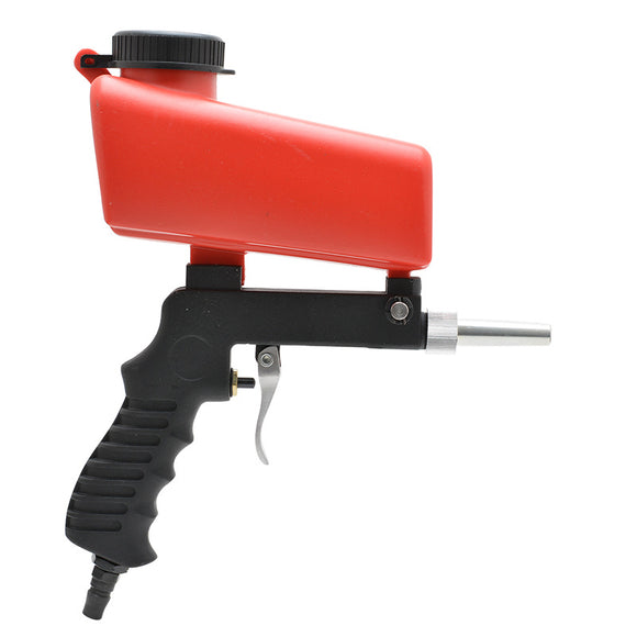 Gravity Feed Portable Pneumatic Abrasive Sand Gun with Spare Tip Spraying Gun