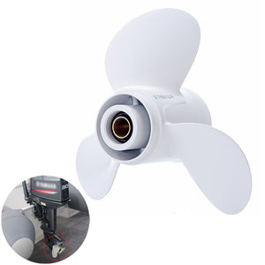 9 7/8 x 13-F Aluminum 10 Tooth Spline 3 Blade Prop Propeller For YAMAHA 20-30HP
