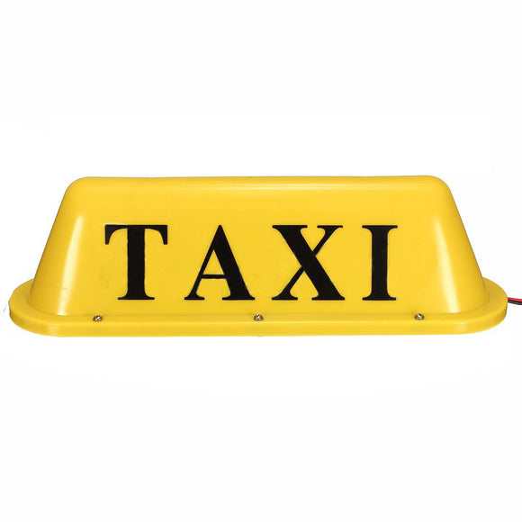 12V Cab Roof Top Sign Light Taxi Magnetic LED Lamp Waterproof 12V Yellow