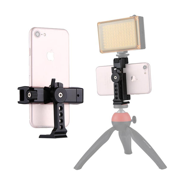PULUZ PU367 360 Degree Rotating Universal Phone Metal Clamp Clip Holder Bracket for Smartphones