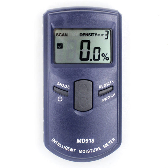 MD918 Digital Inductive Moisture Meter Damp Detector Tester Paper Wall Moisture Analyzer 4~80%
