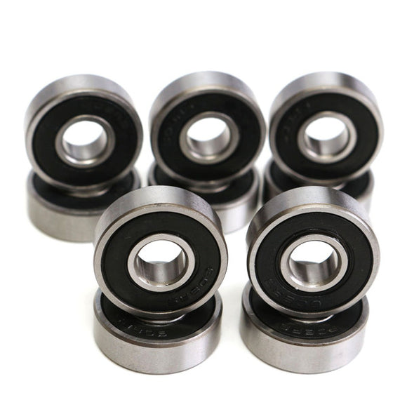 10pcs 8x22x7mm Deep Groove Miniature Bearing Seal Ring 608-2RS 608RS Deep Groove Ball Bearing