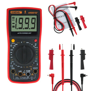 ANENG AN881B+ Digital Multimeter AC DC Voltage Current Capacitance Resistance Temperature Tester