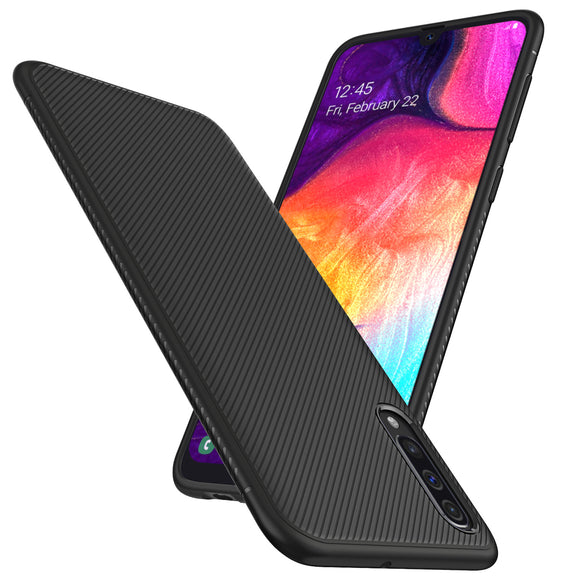 Bakeey Carbon Fiber Protective Case For Samsung Galaxy A50 2019 Shockproof Soft TPU Back Cover