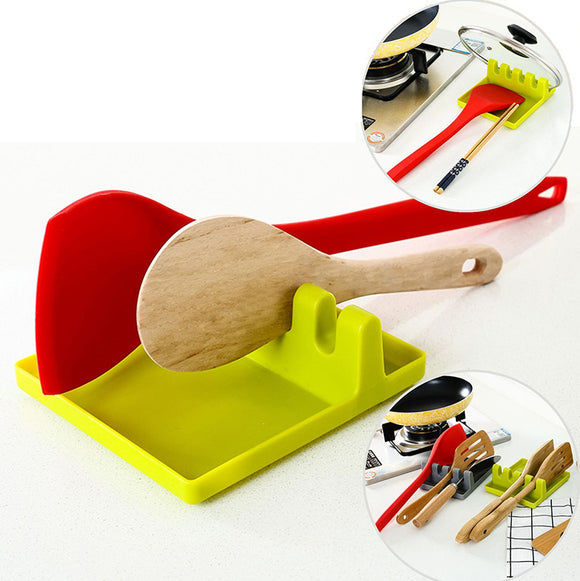 Kitchen Multi-function Cooking Spoon Holder Anti-skid Rack