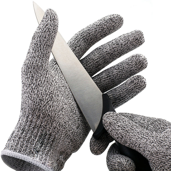 KCASA KC-CG01 1 Pair HPPE High Performance Level 5 Protection Food Grade Cut Resistant Gloves