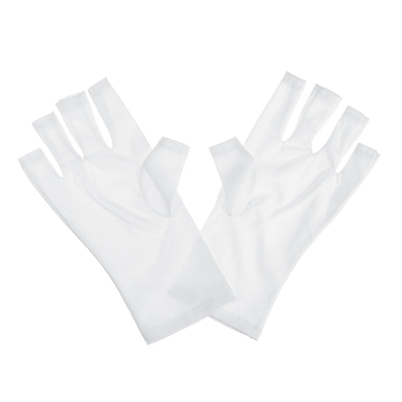 Portable UV Protection Nylon Glove Open-Toed Fingerless Anti Radiation Manicure Glove