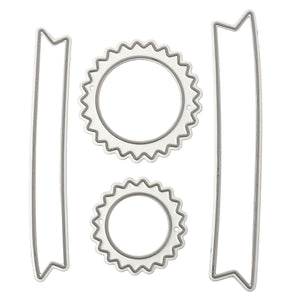 Medal Badge Pattern Set Scrapbooking DIY Album Card Paper Diary Craft Maker Metal Cutting Die