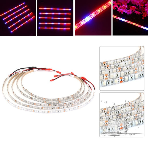 5PCS 50CM R:B 5:1 SMD5050 LED Strip Grow Light Hydroponic Indoor Veg Flower Plant Lamp DC12V