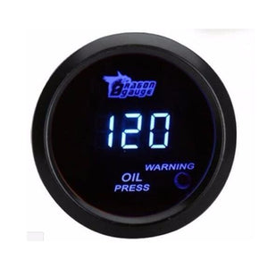 2inch 52mm 120 PSI Digital Blue LED Oil Pressure Gauge With Sensor Auto Car Motor