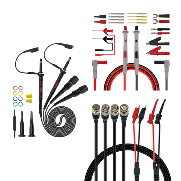 Cleqee P1260D Multi-function Test Lead Kit Oscilloscope Probe Replaceable Multimeter Test Lead