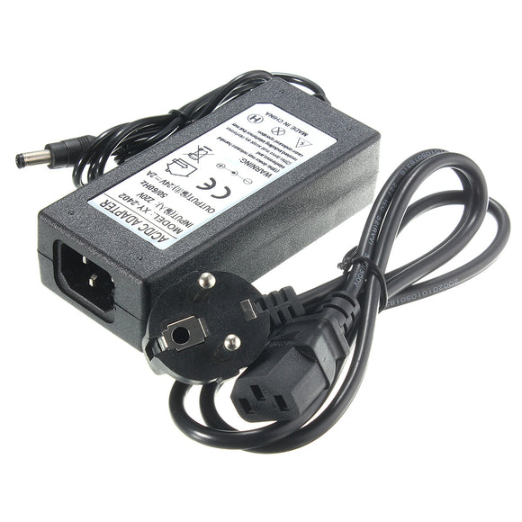 5.5mm x 2.5mm  AC 100-240V to DC 24V 2A Switching Power Supply Adapter Transformer