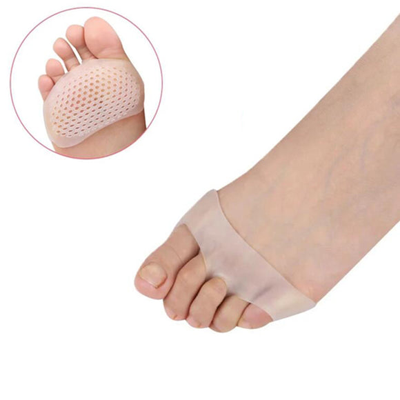 1 Pair Silicone Foot Pads Toe Separator Breathable Anti-slip Toe Socks Foot Protector