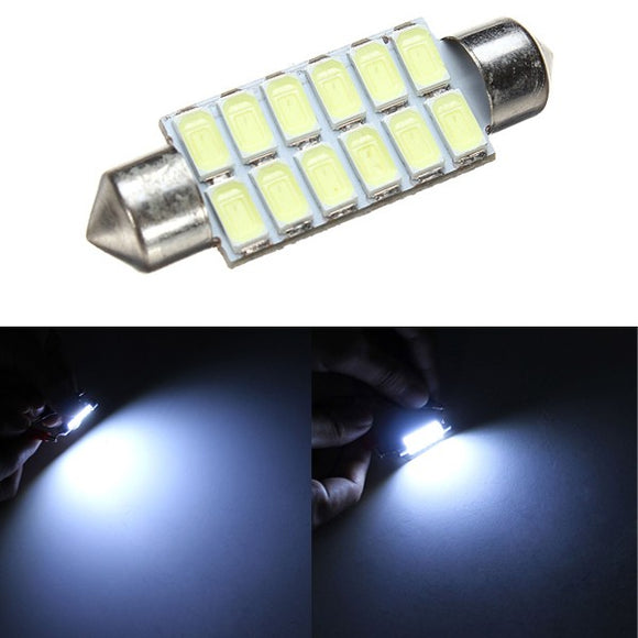 42MM 5630 12SMD Festoon Dome Map Interior LED Light Lamp BulbReading Light