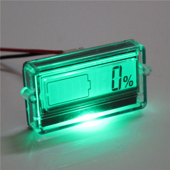 Excellway Battery Capacity Tester with LCD Indicator for 12V 24V 30V Lead acid Lithium LiPo