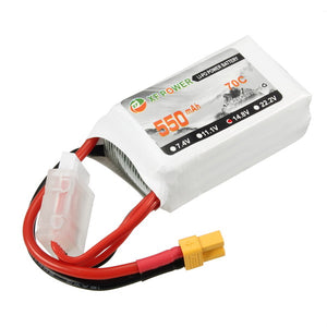 XF Power 14.8V 550mAh 4S 70C Lipo Battery XT30 Plug