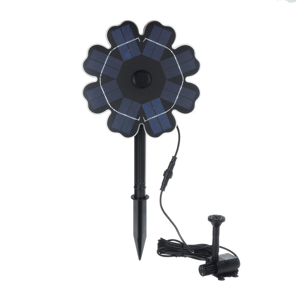 2.5W 220L/H 12V Solar Panel Water Pump Pond Garden Floating Fountain Submersible Pump