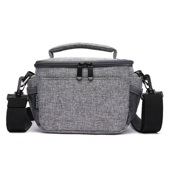 HUWANG 7515 Universal Portable Waterproof DSLR Camera Bag Shoulder Case Canvas for Nikon for Canon