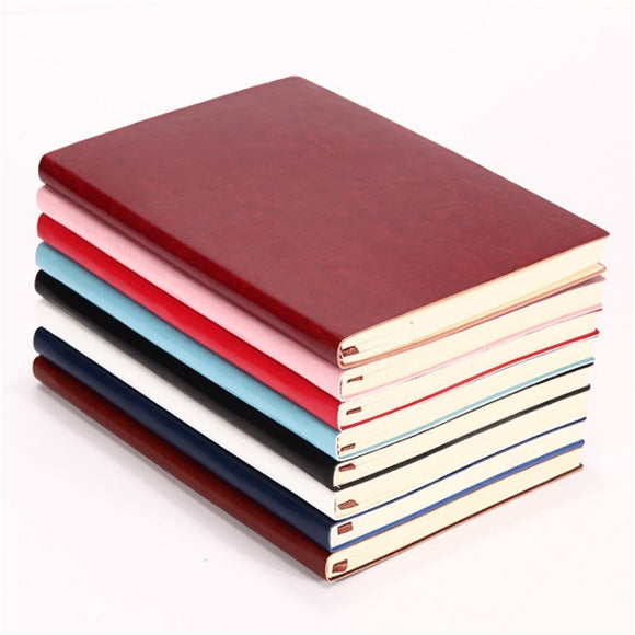 1pcs Soft Cover PU Leather Notebook Writing Journal 100 Page Diary Book For Office School Use