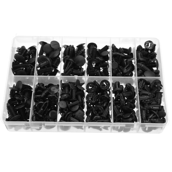 240Pcs 12 Size Car Bumper Push Rivet Clip Retainer Car Fastener Clip Moulding Assortment