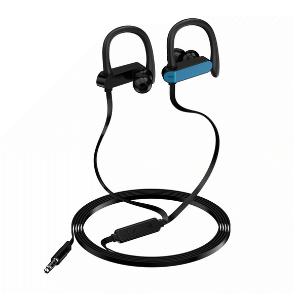 PTM T50 Sports Ear Hook Earphone Universal Wired Headset With Mic for Mobile Phones PC
