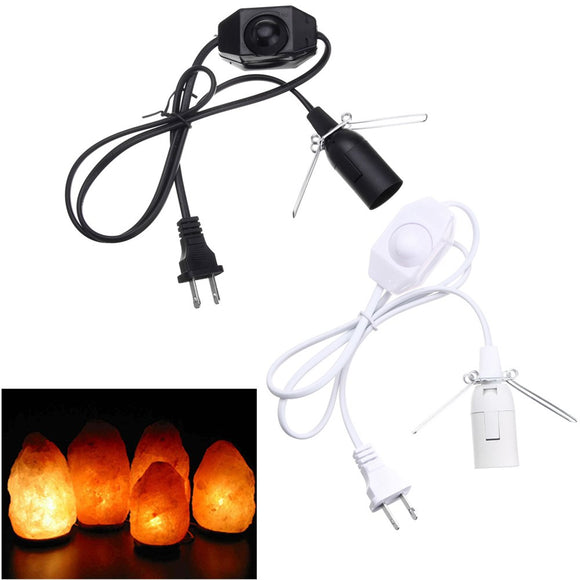 1M E12 Socket Bulb Adapter US Plug with Dimmer Cable Cord Switch for Himalayan Salt Lamp Electric