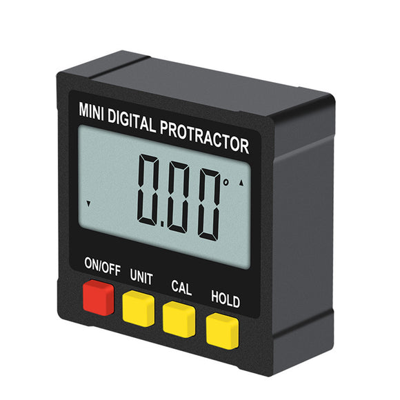 Mini Digital Protractor Inclinometer Level Box Protractor Angle Finder Bevel Gauge
