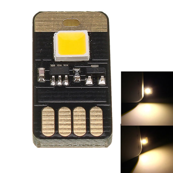 8PCS DC5V 0.6W Warm White USB Touch Dimming Mobile Power Camping LED Rigid Light Night Lamp
