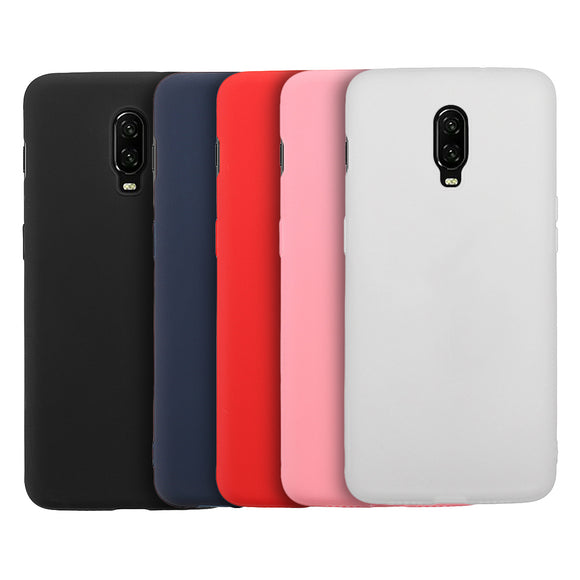 Bakeey Matte Shockproof Ultra Thin Soft TPU Back Cover Protective Case for OnePlus 6T