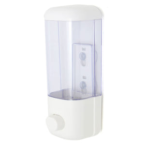 500ml Transparent Wall Mounted Manual Soap Lotion Dispenser ABS Liquid Box