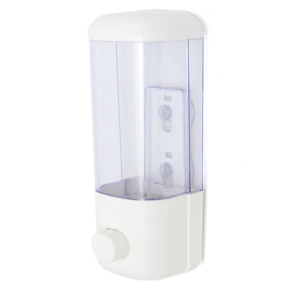 500ml Transparent Wall Mounted Manual Soap Lotion Dispenser ABS Liquid Box