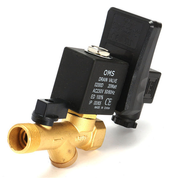 1/2inch AC 220V Automatic Electronic Timed Valve Air Compressed Gas Drain Valve