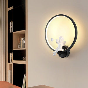 Modern Acrylic Angel Light LED Lamp Nordic Led Belt Room Wall Decor