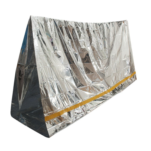 Emergency Aluminized Sunshade Blanket First Aid Insulation Sleeping Bag Outdoor Camping Survival