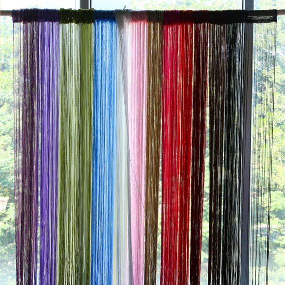 Honana WX-C5 1mx2m String Curtains Door Window Panel Divider Yarn Line Tassel Curtaion Drape