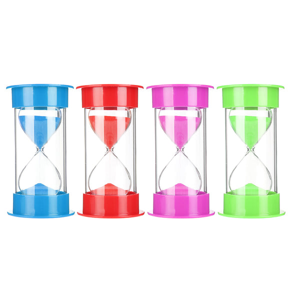 20 Minutes 12cm Sandglass Timer Hourglass Glass Sand Clock Egg Kid Decor Gift